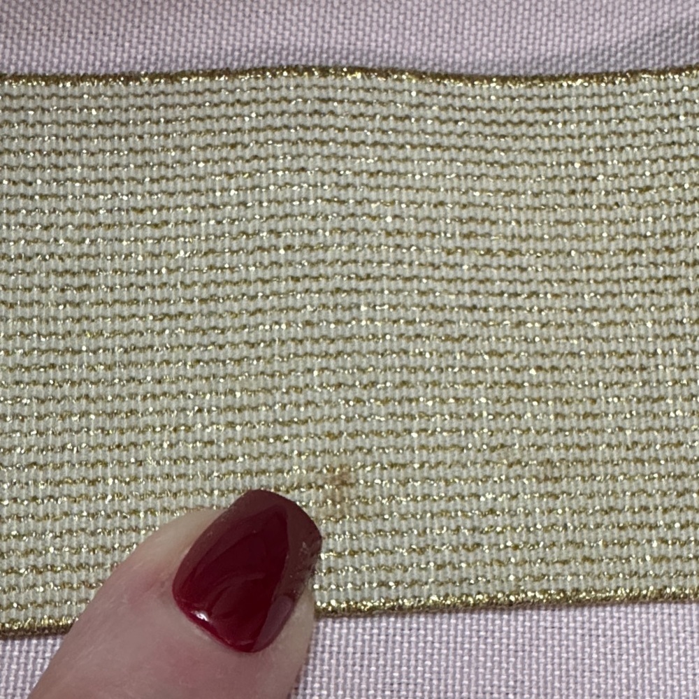 Lilly Pulitzer Jewel Gold and White Women's Belt - Picture 6 of 12